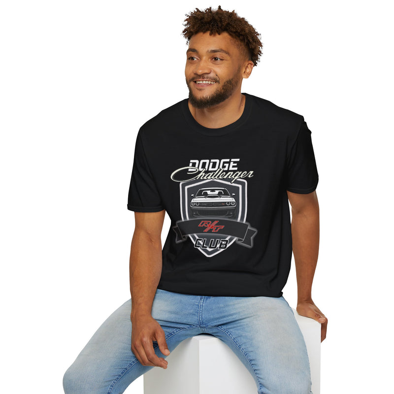 CUSTOM: WHITE SHAKER HOOD - Dodge Challenger R/T Club Shirt