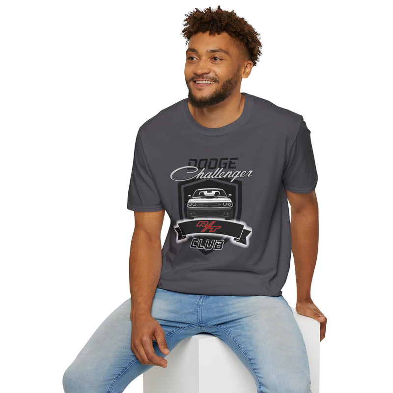 CUSTOM: WHITE SHAKER HOOD - Dodge Challenger R/T Club Shirt