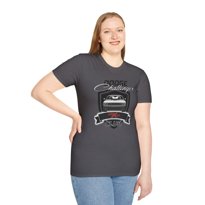 CUSTOM: WHITE SHAKER HOOD - Dodge Challenger R/T Club Shirt