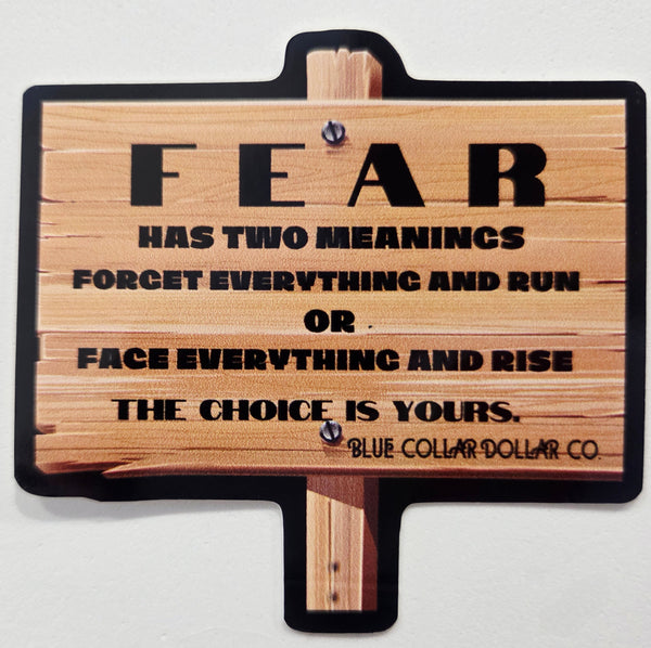 STICKER - F.E.A.R. - definition