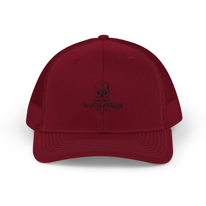 Embroidered "Blue Collar Dollar Logo" Black Stitch - Richardson 112 Snapback Trucker Hat
