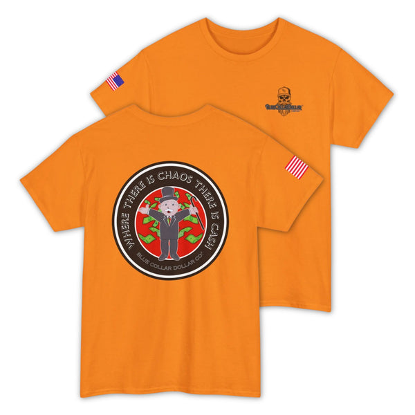 Where There is Chaos, There is Cash – Funny Hi-Viz Safety Work T-Shirt