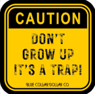 STICKER - Growing Up is a Trap