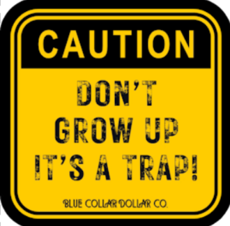 STICKER - Don't Grow Up it's a Trap