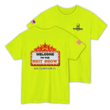 Welcome to the Shit Show – Funny Hi-Viz Safety Work Shirt