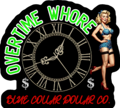 STICKER - Overtime Whore-Blonde